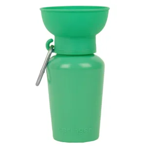 Springer Flip Dog Travel Water Bottle 590ml (Springer Green) dog bones rawhide chew sticks dog jerky bacon bone
