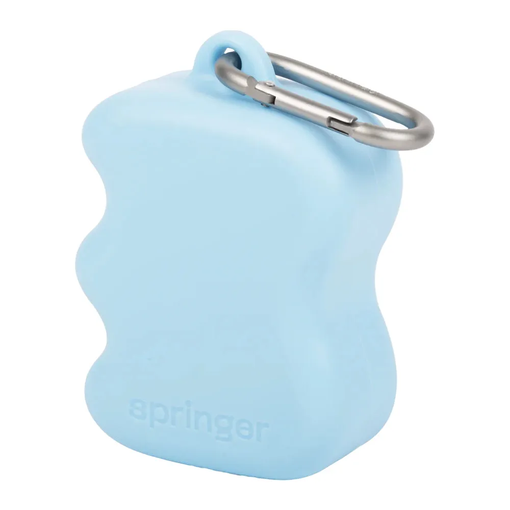 Springer Silicone Dog Treat Dispenser (Sky Blue) dog bones rawhide chew sticks dog jerky bacon bone