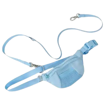 Springer Sling Bag W/ Dog Leash - Blue dog pain relief hip joint supplement senior dog care pet arthritis aid dog skin supplement