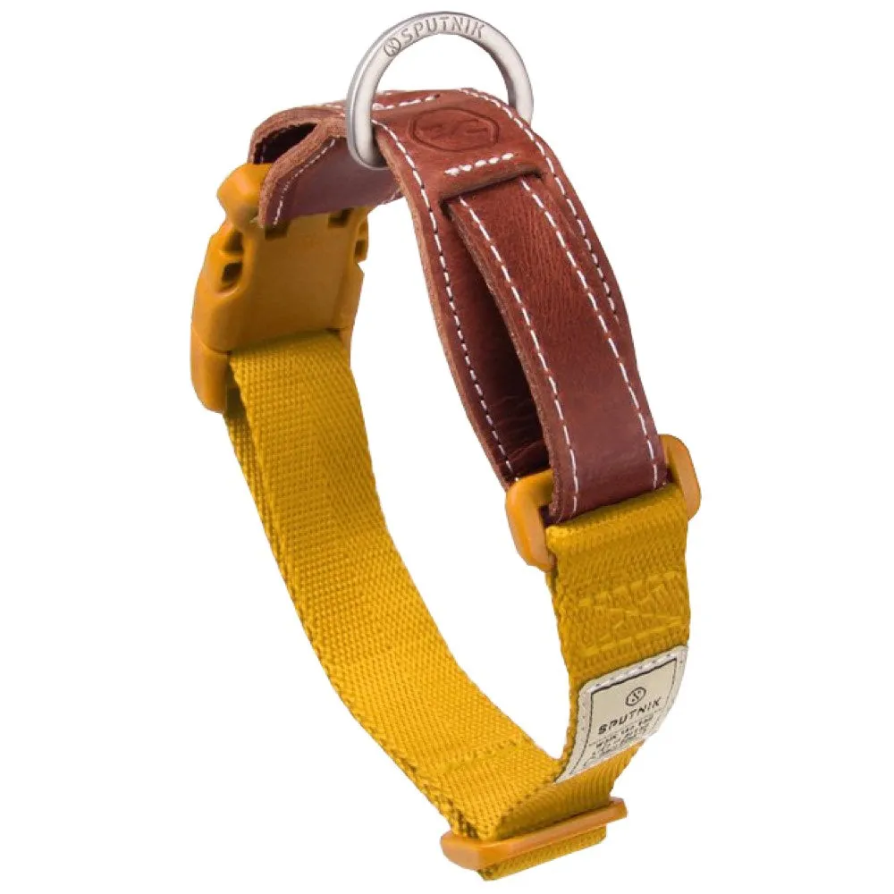 Sputnik Nylon Dog Collar (Yellow) dog bones rawhide chew sticks dog jerky bacon bone