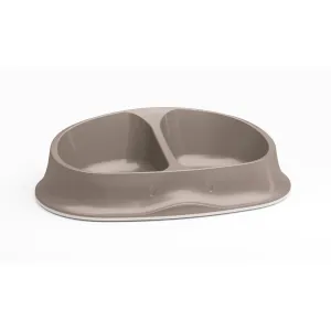 Stefanplast Chic Double Bowl 0.5L (Dove Grey) dog carrier dog bag pet backpack dog car seat carrier soft dog crate