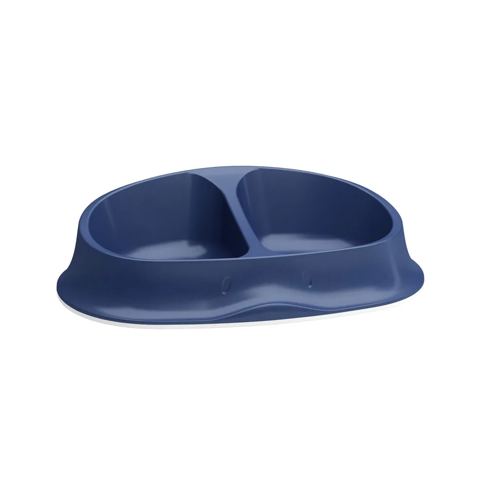 Stefanplast Chic Double Bowl 0.5L (Navy Blue) dog carrier dog bag pet backpack dog car seat carrier soft dog crate