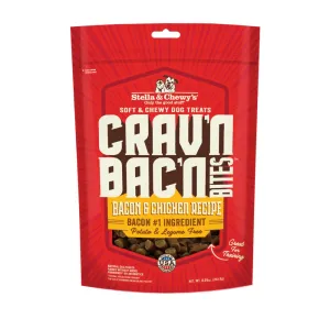 Stella & Chewys Crav'n Bac'n Bites Bacon & Chicken Dog Treats 8.25oz dog sweater dog tuxedo dog dress holiday dog outfit dog birthday shirt