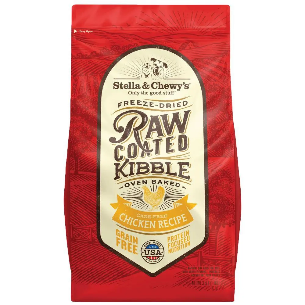 Stella & Chewy's Freeze-Dried Raw Coated Kibble Chicken Grain-Free Dry Dog Food
