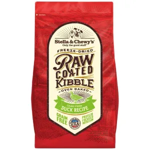 Stella & Chewy's Freeze-Dried Raw Coated Kibble Duck Grain-Free Dry Dog Food dog sweater dog tuxedo dog dress holiday dog outfit dog birthday shirt