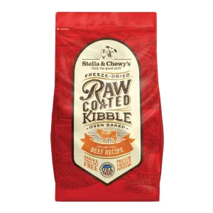 Stella & Chewys Freeze-Dried Raw Coated Kibble Grass-Fed Beef Grain-Free Dry Dog Food dog sweater dog tuxedo dog dress holiday dog outfit dog birthday shirt