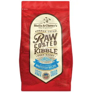 Stella & Chewy's Freeze-Dried Raw Coated Kibble Whitefish Grain-Free Dry Dog Food dog sweater dog tuxedo dog dress holiday dog outfit dog birthday shirt