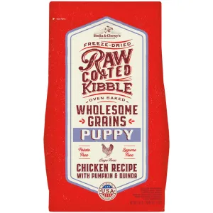 Stella & Chewy's Freeze-Dried Raw Coated Kibble Wholesome Grains Chicken Puppy Dry Dog Food dog sweater dog tuxedo dog dress holiday dog outfit dog birthday shirt