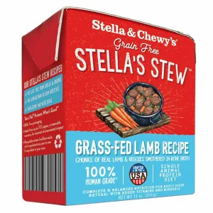 Stella & Chewy's Grain-Free Grass-Fed Lamb Recipe Stew Dog Food 11oz dog supplies dog food toys accessories dog bed
