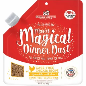 Stella & Chewys Maries Magical Dinner Dust Chicken Freeze-Dried Dog Food Topper 7oz dog sweater dog tuxedo dog dress holiday dog outfit dog birthday shirt