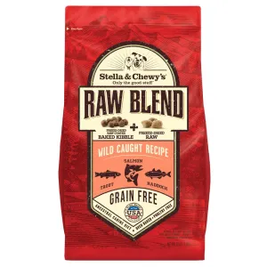 Stella & Chewys Raw Blend Wild Caught Fish Kibble With Freeze-Dried Raw Grain-Free Dry Dog Food dog sweater dog tuxedo dog dress holiday dog outfit dog birthday shirt