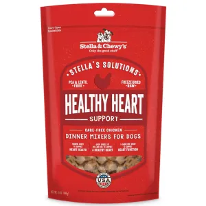 Stella & Chewys Stellas Solutions Healthy Heart Support Chicken Grain-Free Freeze-Dried Raw Dog Food 13oz (Exp Sep 2025) dog sweater dog tuxedo dog dress holiday dog outfit dog birthday shirt