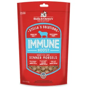 Stella & Chewys Stellas Solutions Immune Boost Lamb Grain-Free Freeze-Dried Raw Dog Food 13oz (Exp 19Dec25) dog sweater dog tuxedo dog dress holiday dog outfit dog birthday shirt