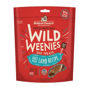 Stella & Chewys Wild Weenies Lamb Recipe Grain-Free Freeze-Dried Dog Treats 3.25oz dog sweater dog tuxedo dog dress holiday dog outfit dog birthday shirt