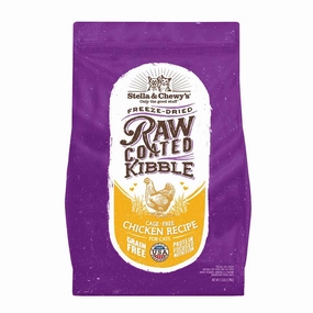 Stella & Chewys Freeze-Dried Raw Coated Kibble Chicken Grain-Free Dry Cat Food cat snacks catnip treats healthy cat food cat reward treats low calorie cat food