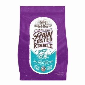 Stella & Chewys Freeze-Dried Raw Coated Kibble Salmon Grain-Free Dry Cat Food cat snacks catnip treats healthy cat food cat reward treats low calorie cat food