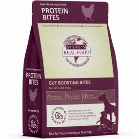 Steve's Real Food Protein Bites Chicken Grain-Free Freeze-Dried Raw Treats For Cats & Dogs 4oz dog chew toys dog dental chews durable chew toys puppy chew toy bone chew