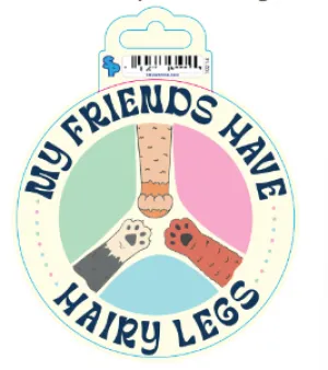 Sticker - Large - Cat Sayings - Hairy Friends dog pain relief hip joint supplement senior dog care pet arthritis aid dog skin supplement