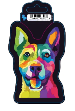 Sticker - Large - Color Patches - Rescue dog pain relief hip joint supplement senior dog care pet arthritis aid dog skin supplement