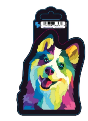 Sticker - Large - Color Patches - Siberian Husky dog pain relief hip joint supplement senior dog care pet arthritis aid dog skin supplement