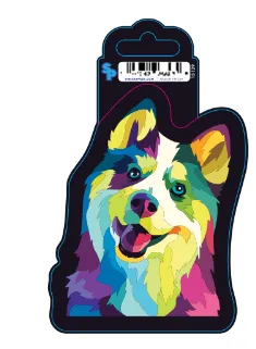 Sticker - Large - Color Patches - Siberian Husky dog pain relief hip joint supplement senior dog care pet arthritis aid dog skin supplement