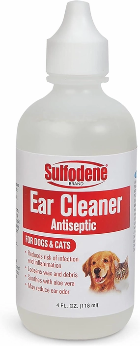 Sulfodene Ear Cleaner Antiseptic for Dogs and Cats plush dog toys fluffy dog toy dog cuddle toy dog toy set stuffed toy for dogs
