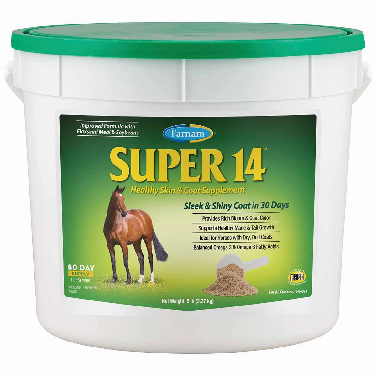 Super 14 Powder for Horses, 5 lb (Improved Formula) poultry remedies poultry supplement goat vitamins sheep probiotics animal health boost