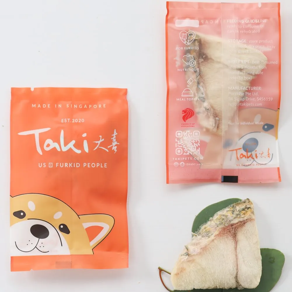 Taki Barramundi Fish Freeze-Dried Treats For Cats & Dogs (12 Packets) 84g