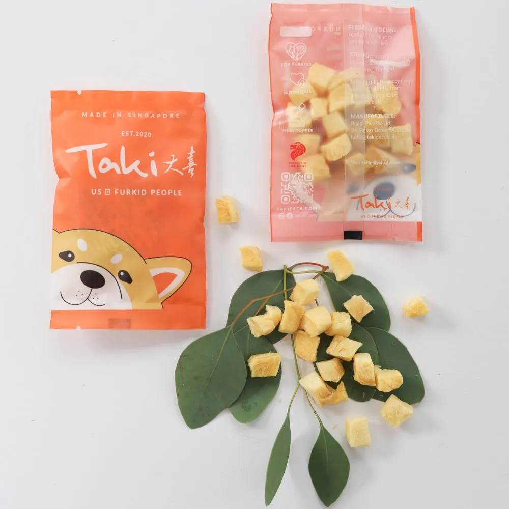 Taki Canadian Halibut Fish Freeze-Dried Treats For Cats & Dogs (10 Packets) 70g