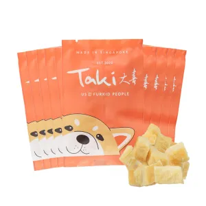 Taki Canadian Halibut Fish Freeze-Dried Treats For Cats & Dogs (10 Packets) 70g dog sweater dog tuxedo dog dress holiday dog outfit dog birthday shirt