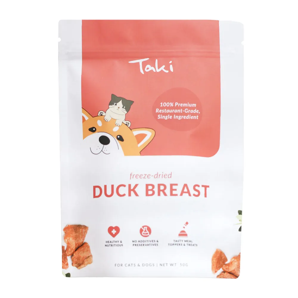 Taki Duck Breast Freeze-Dried Treats For Cats & Dogs 50g dog sweater dog tuxedo dog dress holiday dog outfit dog birthday shirt