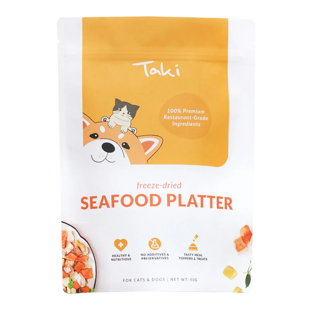 Taki Seafood Platter Freeze-Dried Treats For Cats & Dogs dog sweater dog tuxedo dog dress holiday dog outfit dog birthday shirt