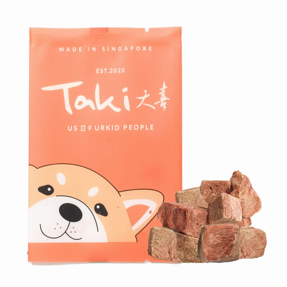 Taki Beef Liver Freeze-Dried Treats For Cats & Dogs (1 Packet) 10g dog chew toys dog dental chews durable chew toys puppy chew toy bone chew