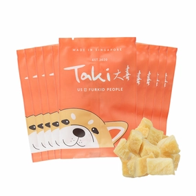 Taki Canadian Halibut Fish Freeze-Dried Treats For Cats & Dogs (10 Packets) 70g dog chew toys dog dental chews durable chew toys puppy chew toy bone chew