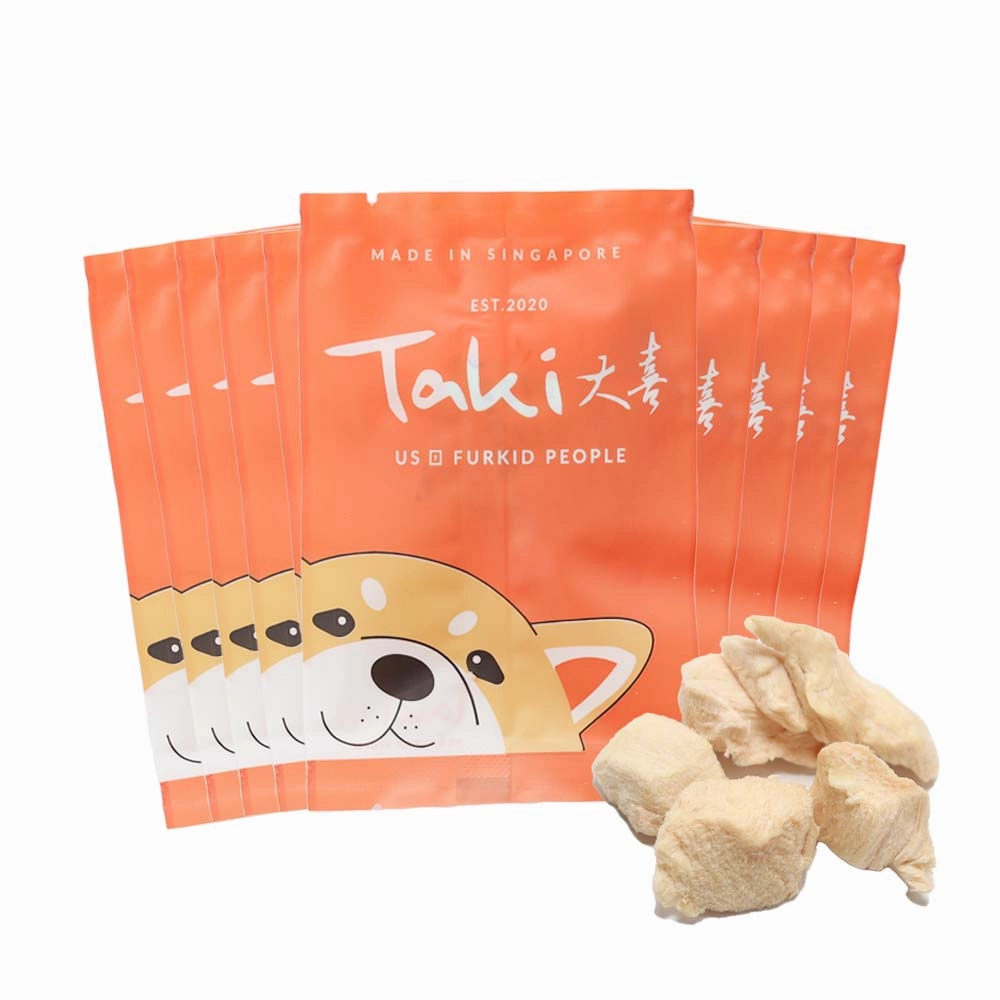 Taki Chicken Breast Freeze-Dried Treats For Cats & Dogs (10 Packets) 100g dog chew toys dog dental chews durable chew toys puppy chew toy bone chew