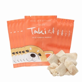 Taki Crocodile Cubes Freeze-Dried Treats For Cats & Dogs (10 Packets) 60g cat snacks catnip treats healthy cat food cat reward treats low calorie cat food