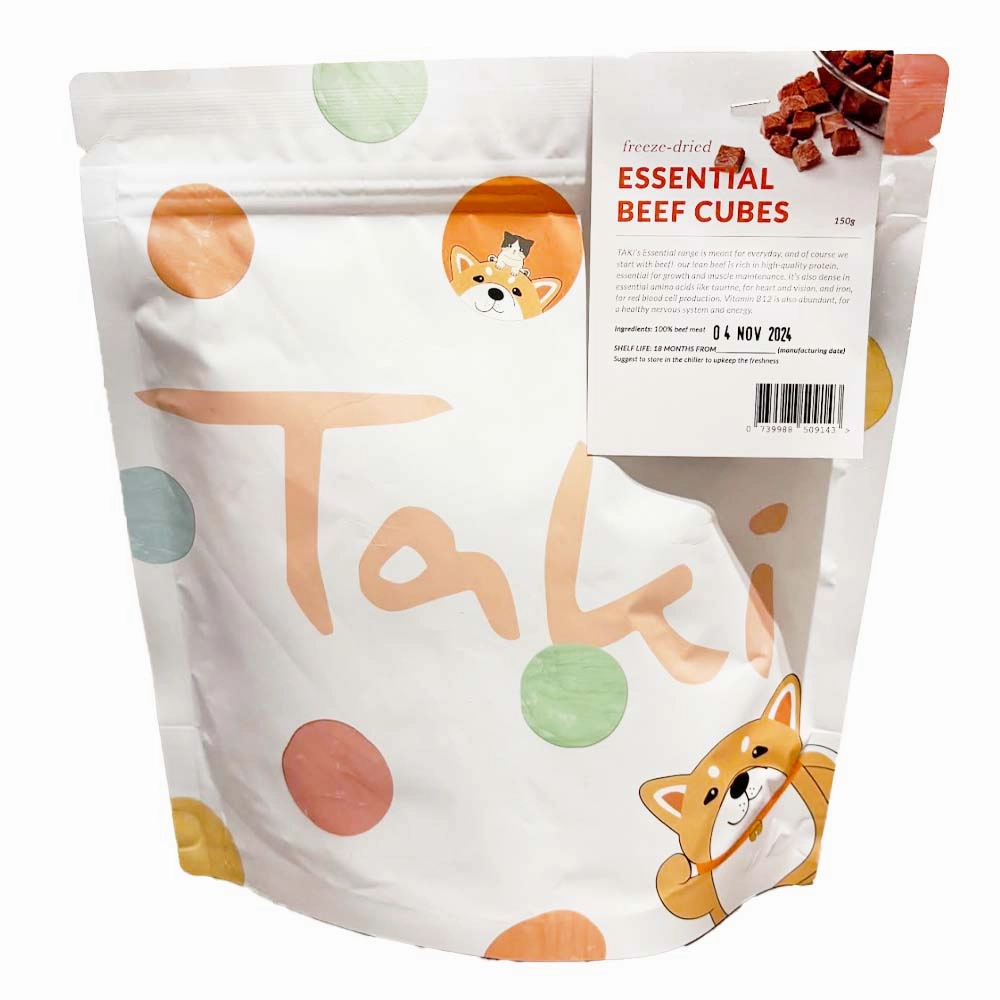 Taki Essential Beef Freeze-Dried Treats For Cats & Dogs 150g dog chew toys dog dental chews durable chew toys puppy chew toy bone chew