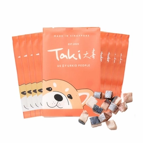 Taki Hamachi Yellowtail Fish Freeze-Dried Treats For Cats & Dogs (10 Packets) 90g dog chew toys dog dental chews durable chew toys puppy chew toy bone chew