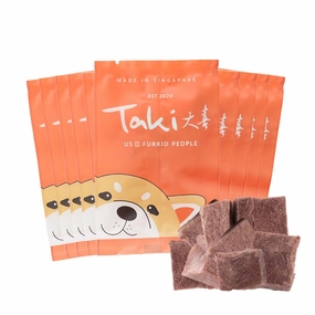 Taki Kangaroo Cubes Freeze-Dried Treats For Cats & Dogs (10 Packets) 100g cat snacks catnip treats healthy cat food cat reward treats low calorie cat food