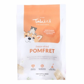 Taki Pomfret Fish Freeze-Dried Treats For Cats & Dogs 70g cat snacks catnip treats healthy cat food cat reward treats low calorie cat food