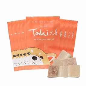 Taki Pork Cubes Freeze-Dried Treats For Cats & Dogs (10 Packets) 100g cat snacks catnip treats healthy cat food cat reward treats low calorie cat food