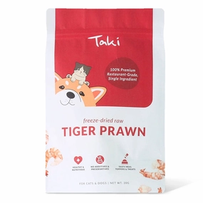 Taki Tiger Prawn Freeze-Dried Treats For Cats & Dogs 30g dog chew toys dog dental chews durable chew toys puppy chew toy bone chew