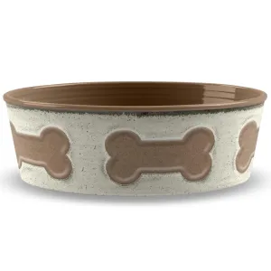 TarHong Bone Emboss Dog Bowl (Natural) dog bones rawhide chew sticks dog jerky bacon bone