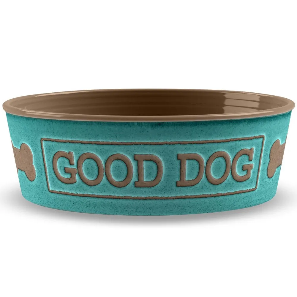 TarHong Good Dog Dog Bowl (Teal) dog bones rawhide chew sticks dog jerky bacon bone