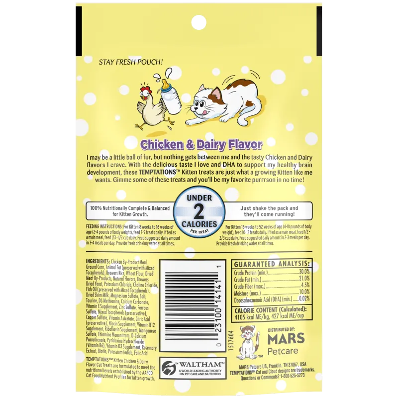 Temptations Kitten Chicken & Dairy Cat Treats