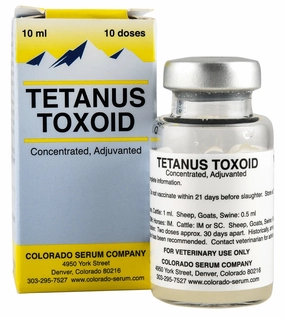 Tetanus Toxoid Concentrate Vaccine for Horses & Livestock chicken supplies backyard chicken coop accessories poultry food chicken vitamins
