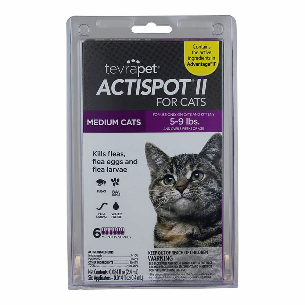 TevraPet Actispot II for Cats, 6 Month Supply plush dog toys fluffy dog toy dog cuddle toy dog toy set stuffed toy for dogs