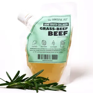 The Grateful Pet Grass-Fed Beef Frozen Bone Broth Collagen 240ml dog sweater dog tuxedo dog dress holiday dog outfit dog birthday shirt