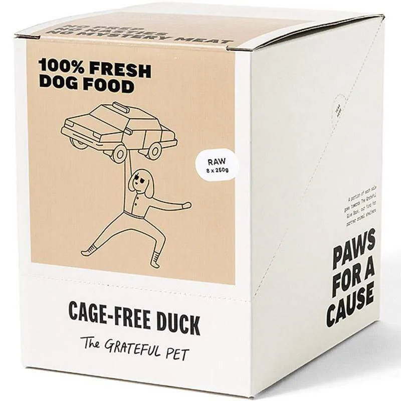 The Grateful Pet Raw Cage-Free Duck Frozen Dog Food 2kg dog sweater dog tuxedo dog dress holiday dog outfit dog birthday shirt