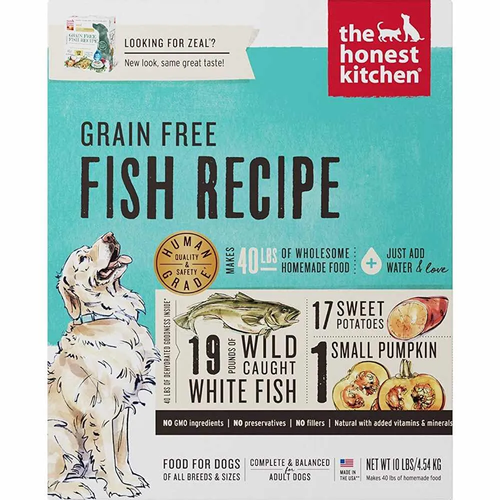 The Honest Kitchen Zeal Grain Free Fish Recipe Dehydrated Dog Food dog sweater dog tuxedo dog dress holiday dog outfit dog birthday shirt